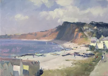 Sommermorgen in Budleigh Salterton, 1989